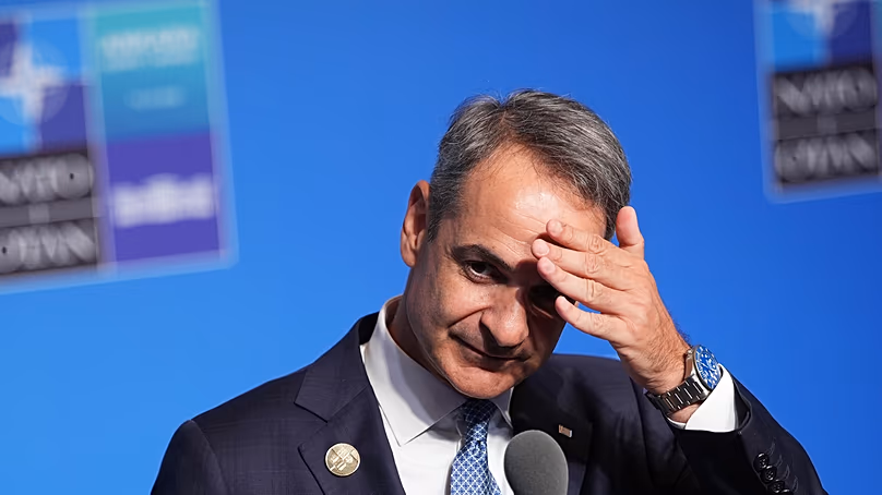 Greek Prime Minister Kyriakos Mitsotakis.