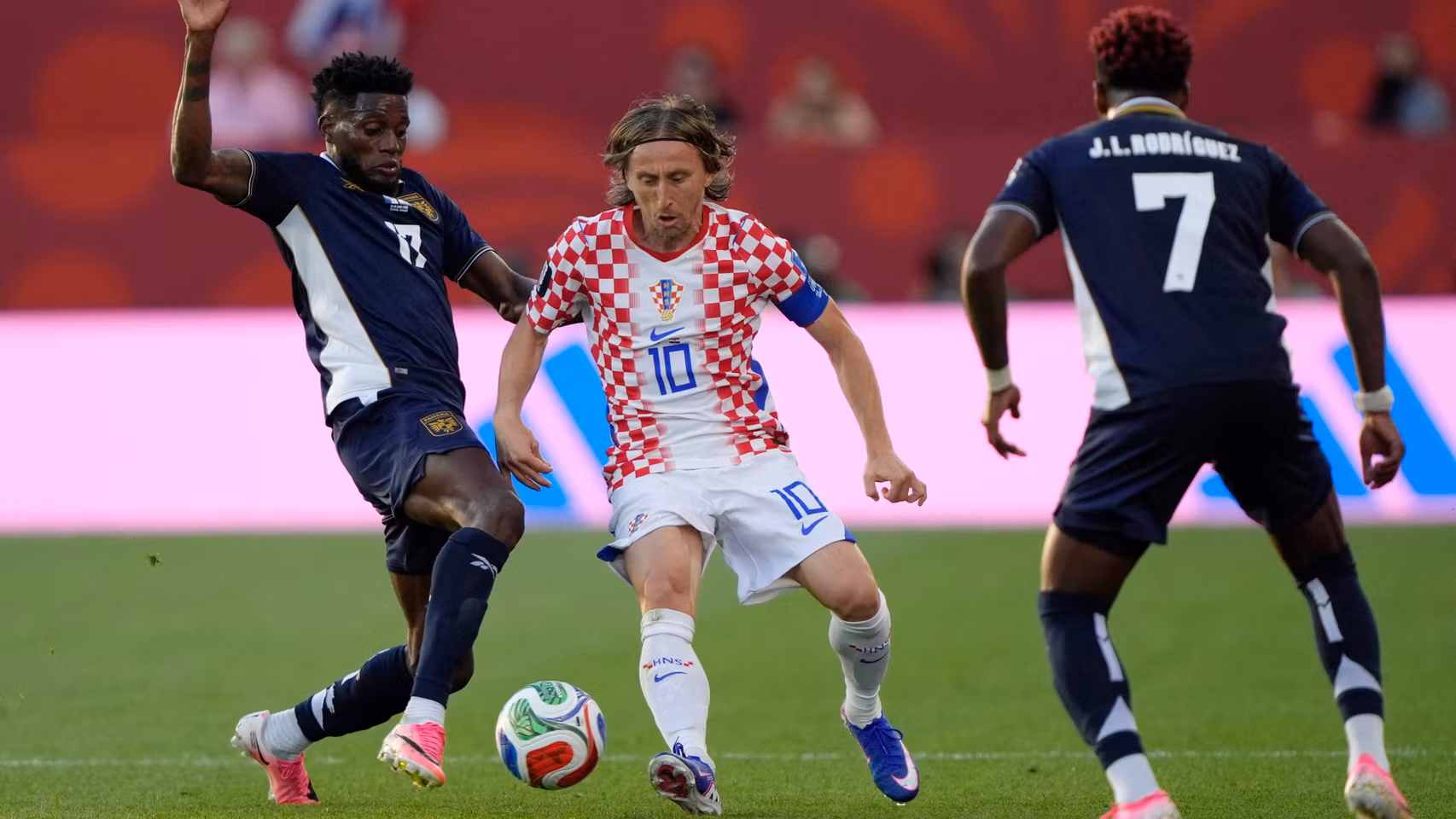 Modric, en el partido del Mundial ante Panamá.