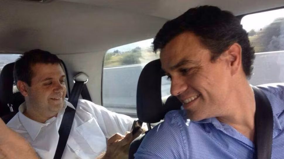 Pedro Sánchez y Juan Manuel Serrano en julio de 2014.