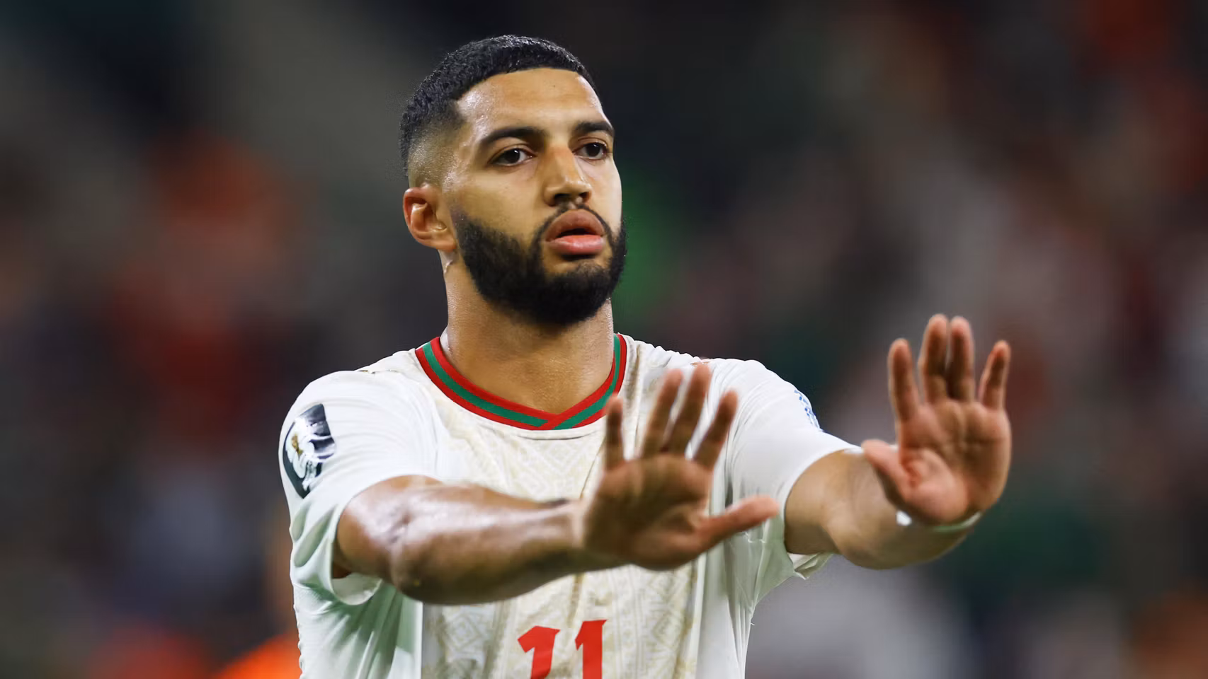 Ismael Saibari, en el Mundial con Marruecos.