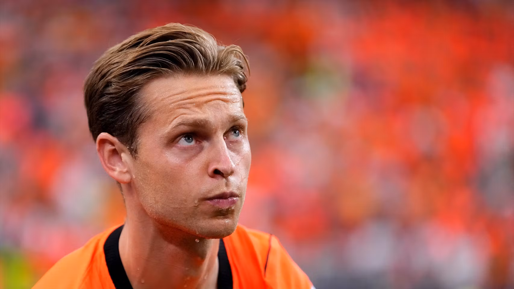 Frenkie de Jong, durante el partido ante Suecia en el Mundial.