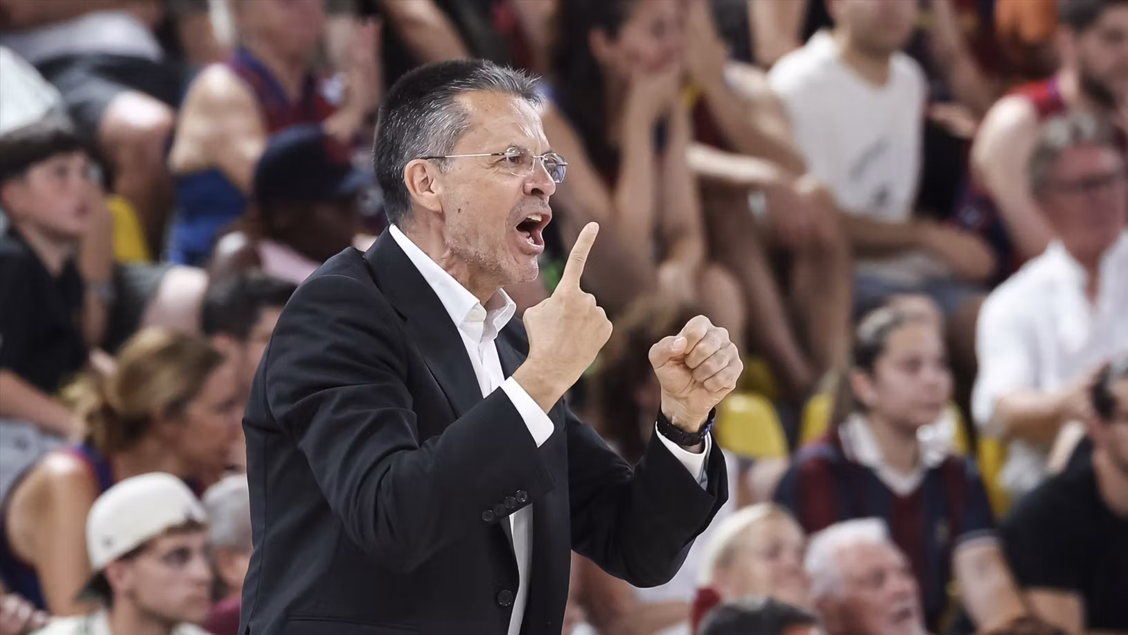 Pedro Martínez, en un partido del Valencia Basket
