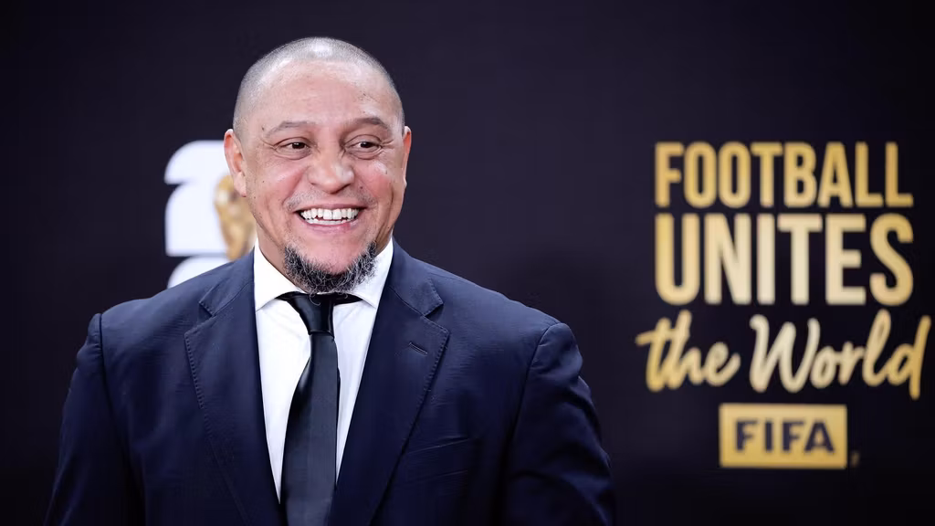 Roberto Carlos, en la gala del sorteo del Mundial de selecciones.
