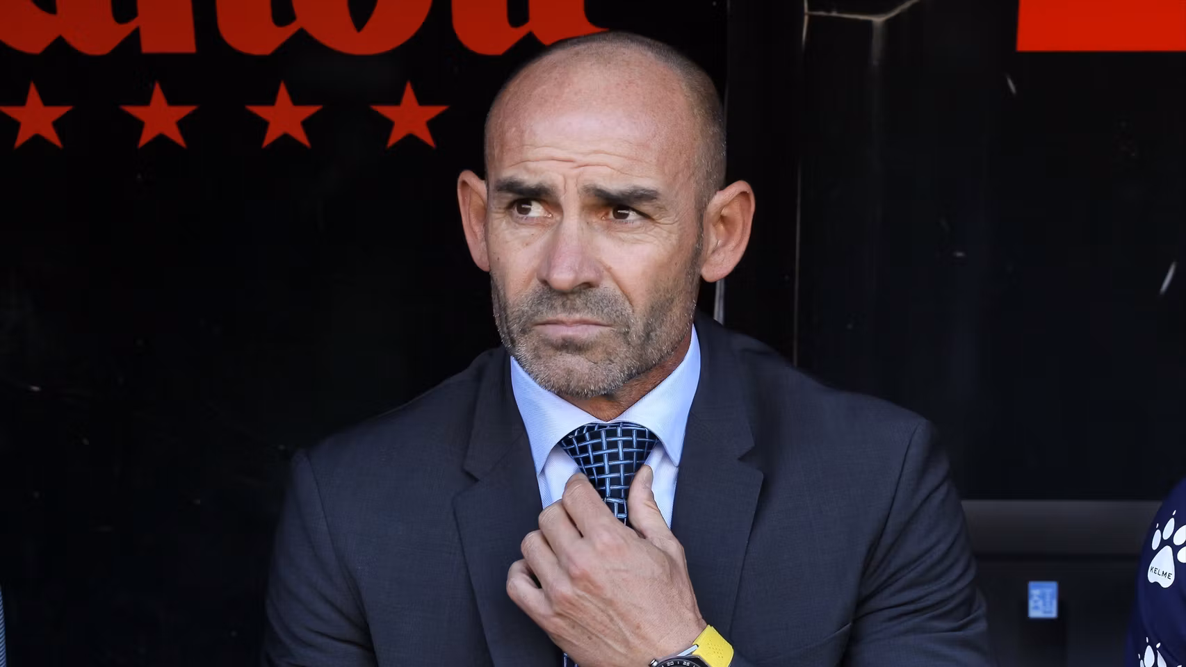 Paco Jémez, durante un partido del Rayo en la 19-20.