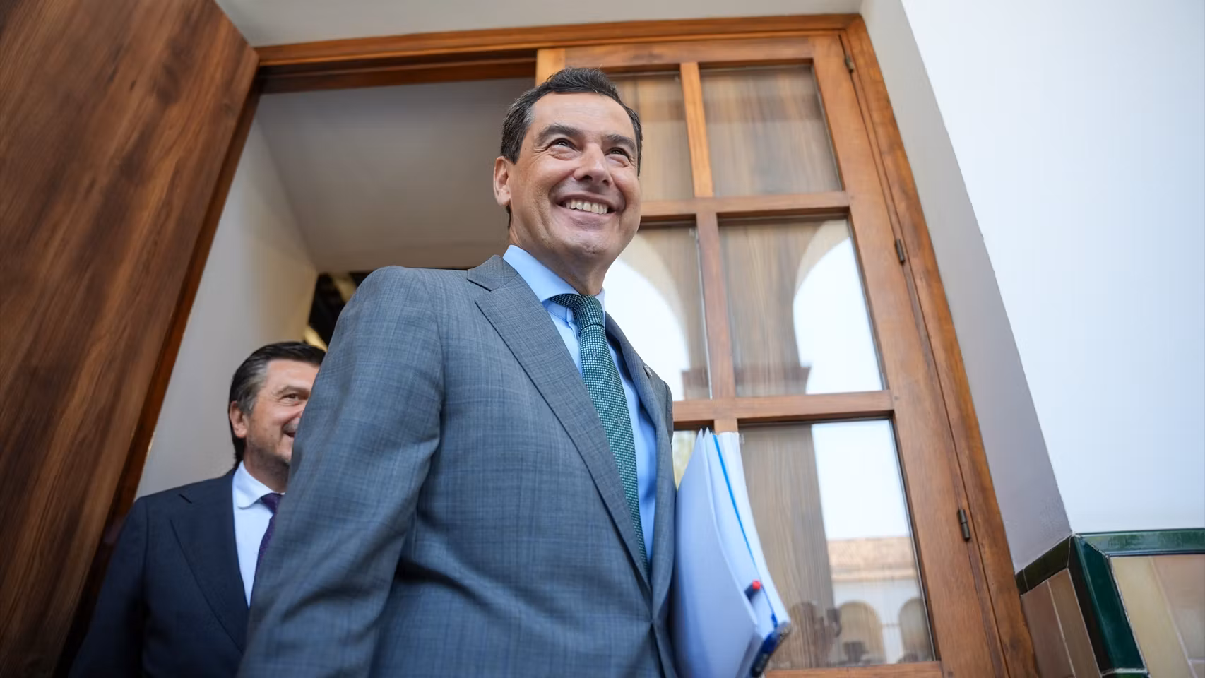 Juanma Moreno en la sesión de investidura del pasado martes