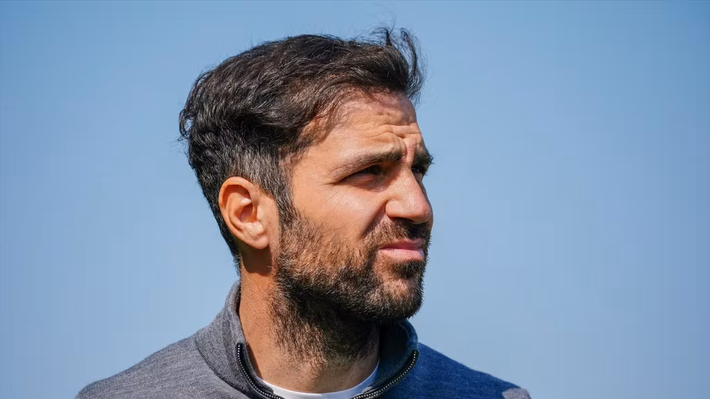 Cesc Fàbregas, durante el partido ante el Monza la temporada pasada.