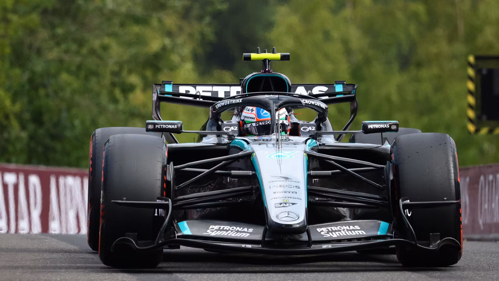 Antonelli, durante la sesión de clasificación en Spa.