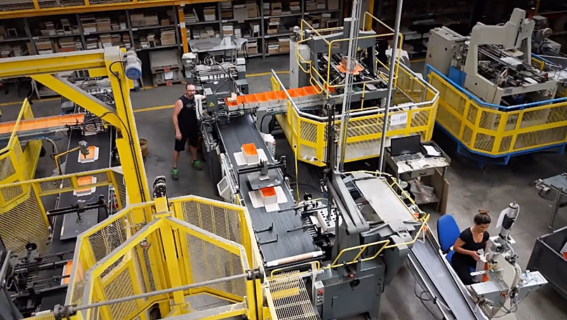 DueGi plant where Favini’s eco-papers turn into luxury packaging