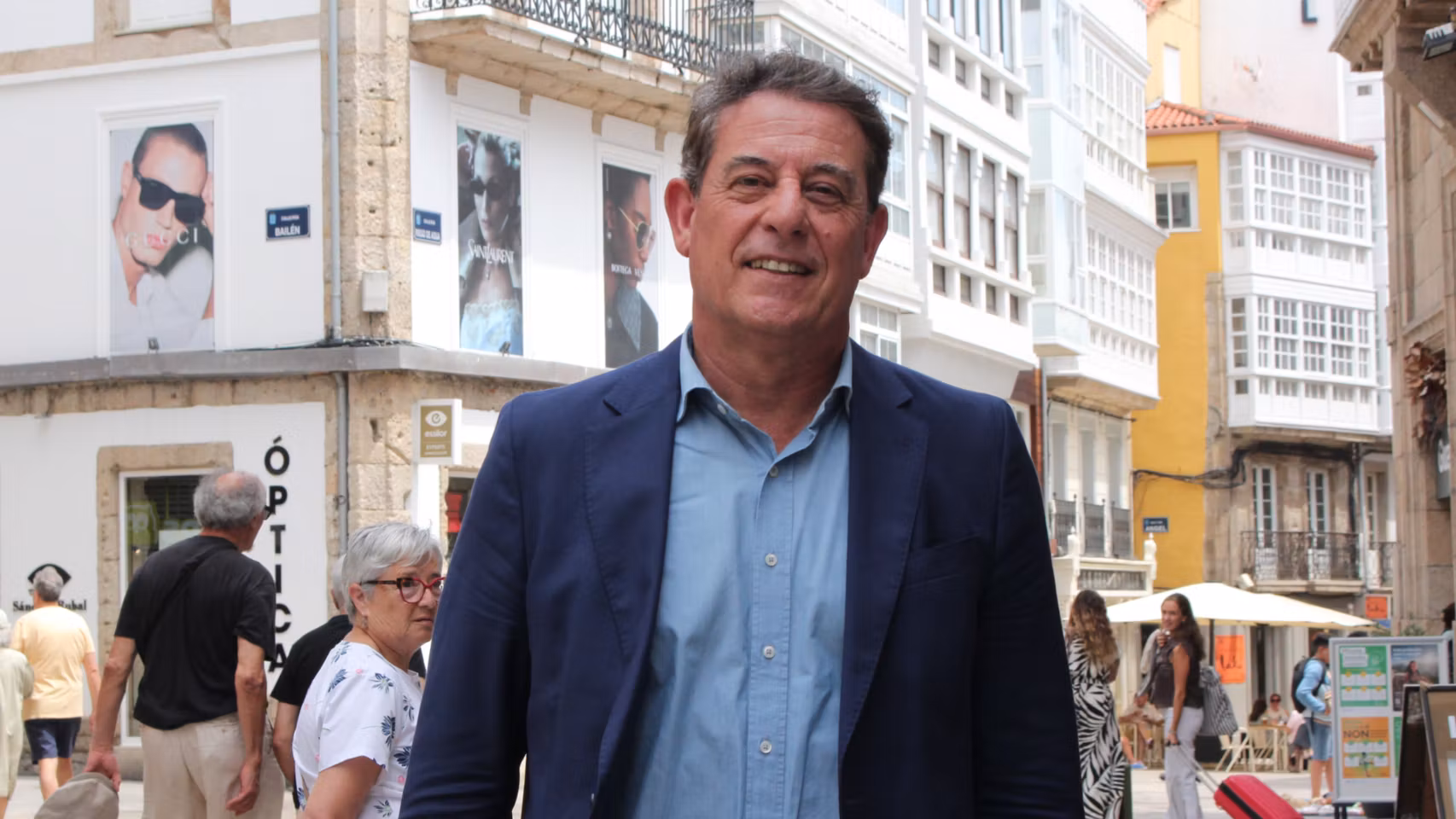 El secretario general del PSdeG, José Ramón Besteiro, durante un acto en La Coruña.