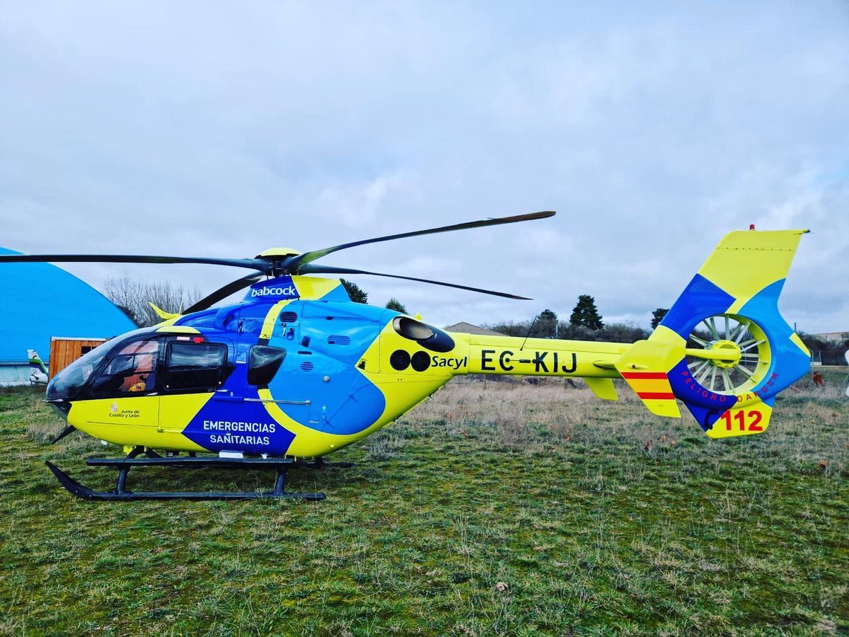 Helicóptero de Emergencias Sanitarias en Castilla y León.