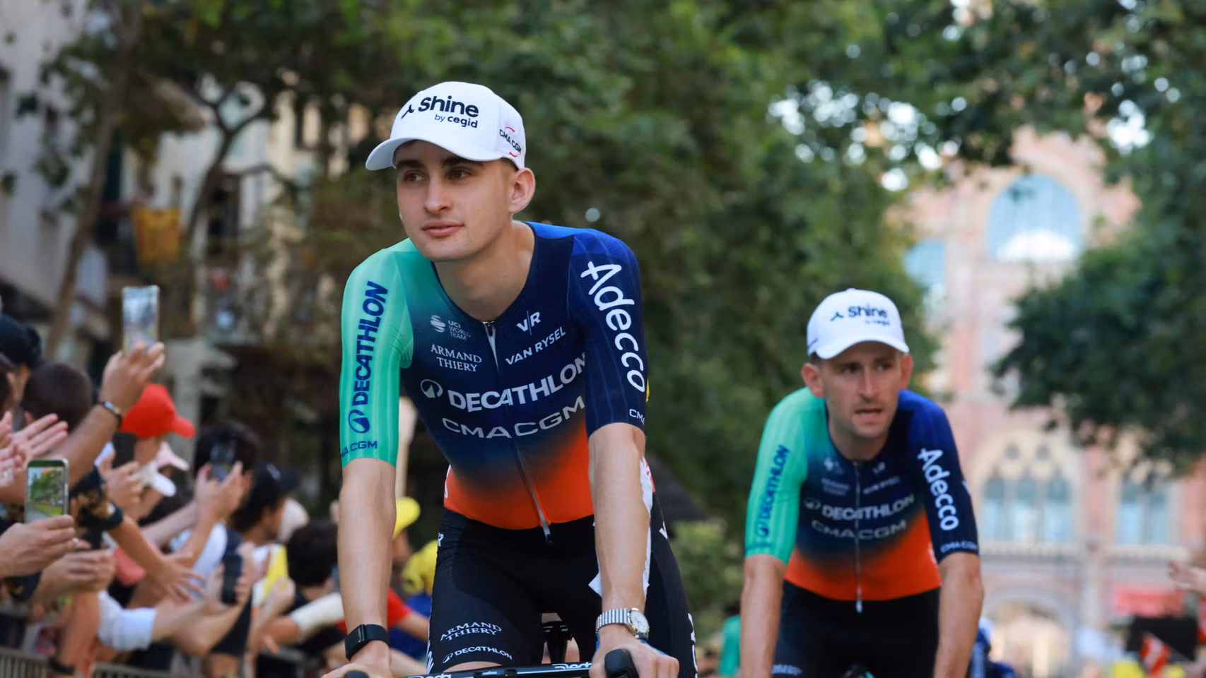 Paul Seixas, durante la presentación del Tour de Francia.