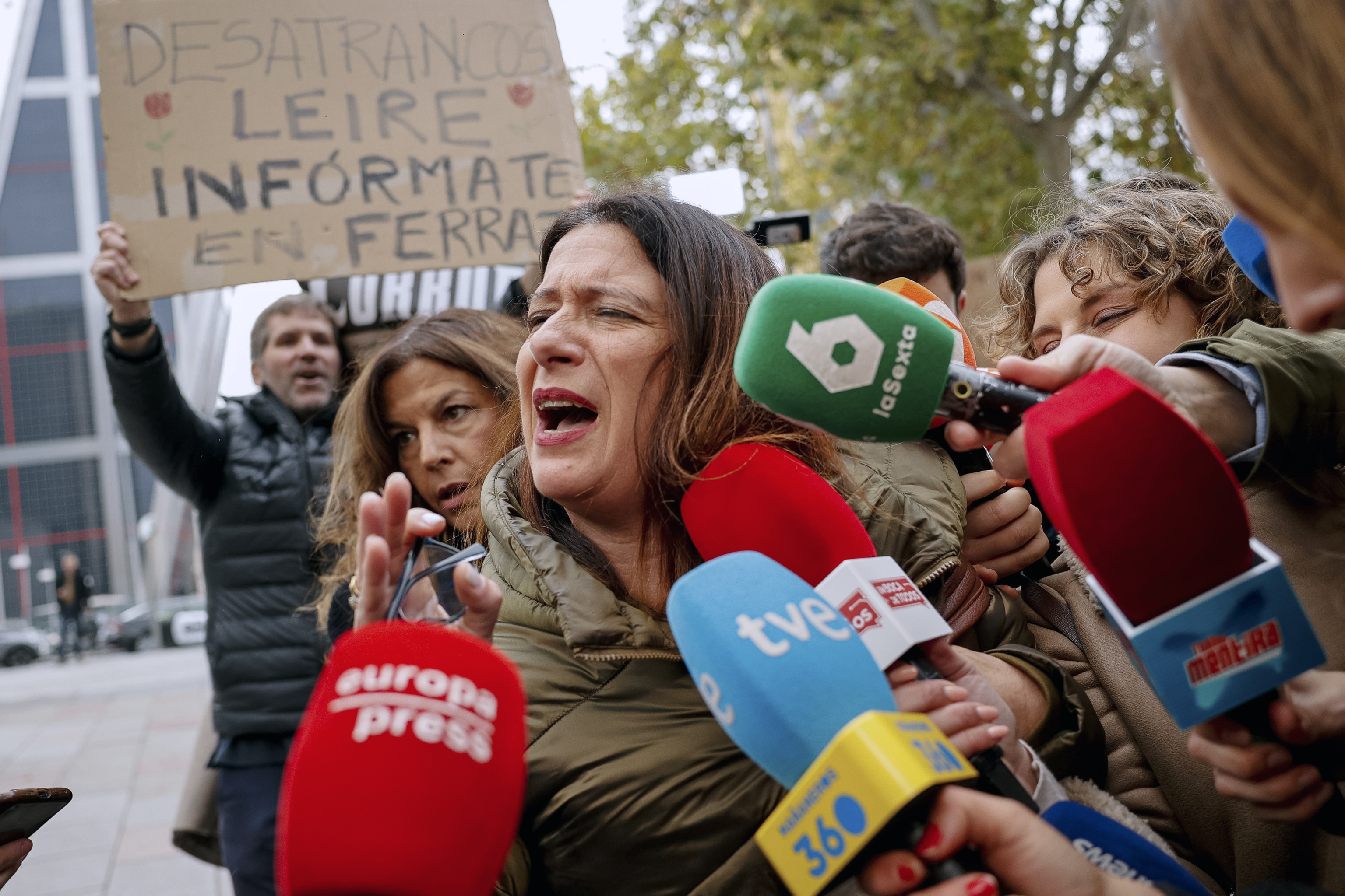 La 'fontanera' Leire Díaz, en los juzgados de Madrid.