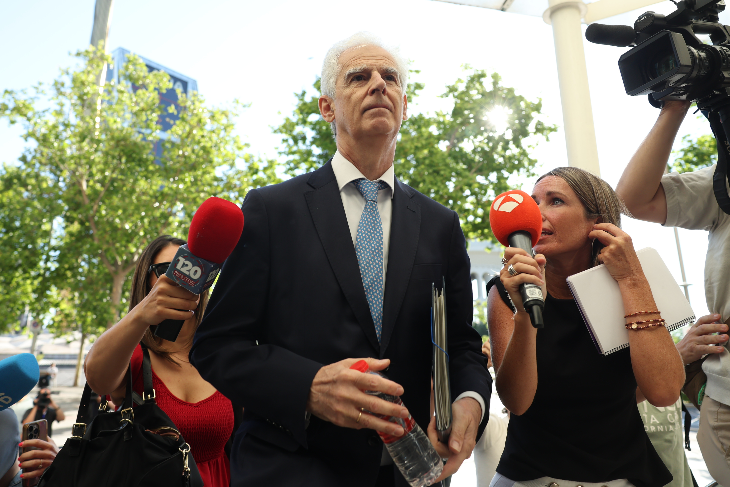 El vicepresidente de la Sepi, Bartolomé Lora, a su llegada este viernes a los juzgados de Plaza Castilla.