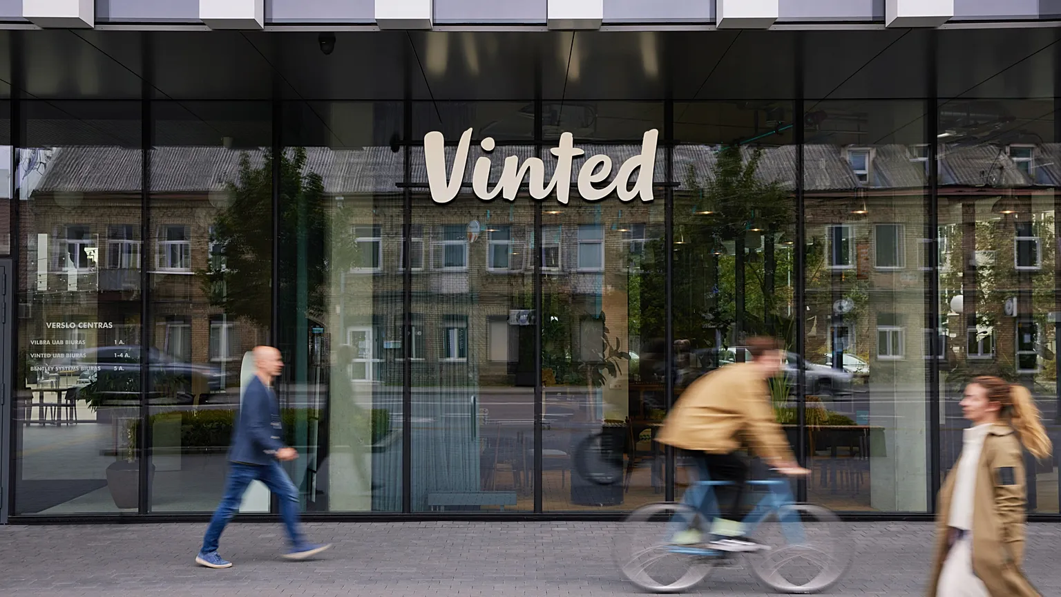 Photo of Vinted's headquarters. 