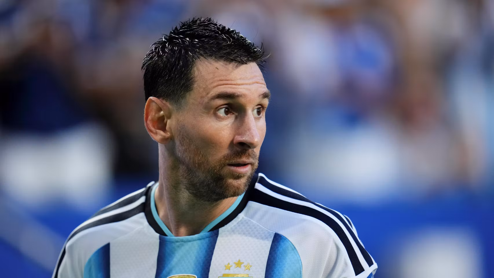 Messi, con la selección de Argentina.