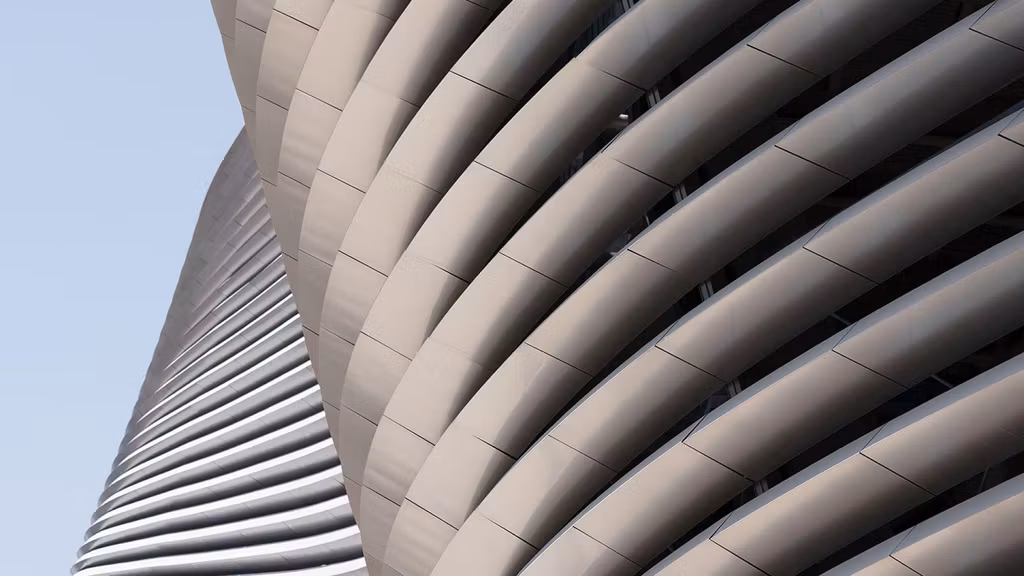 Detalle de la fachada del Santiago Bernabéu.