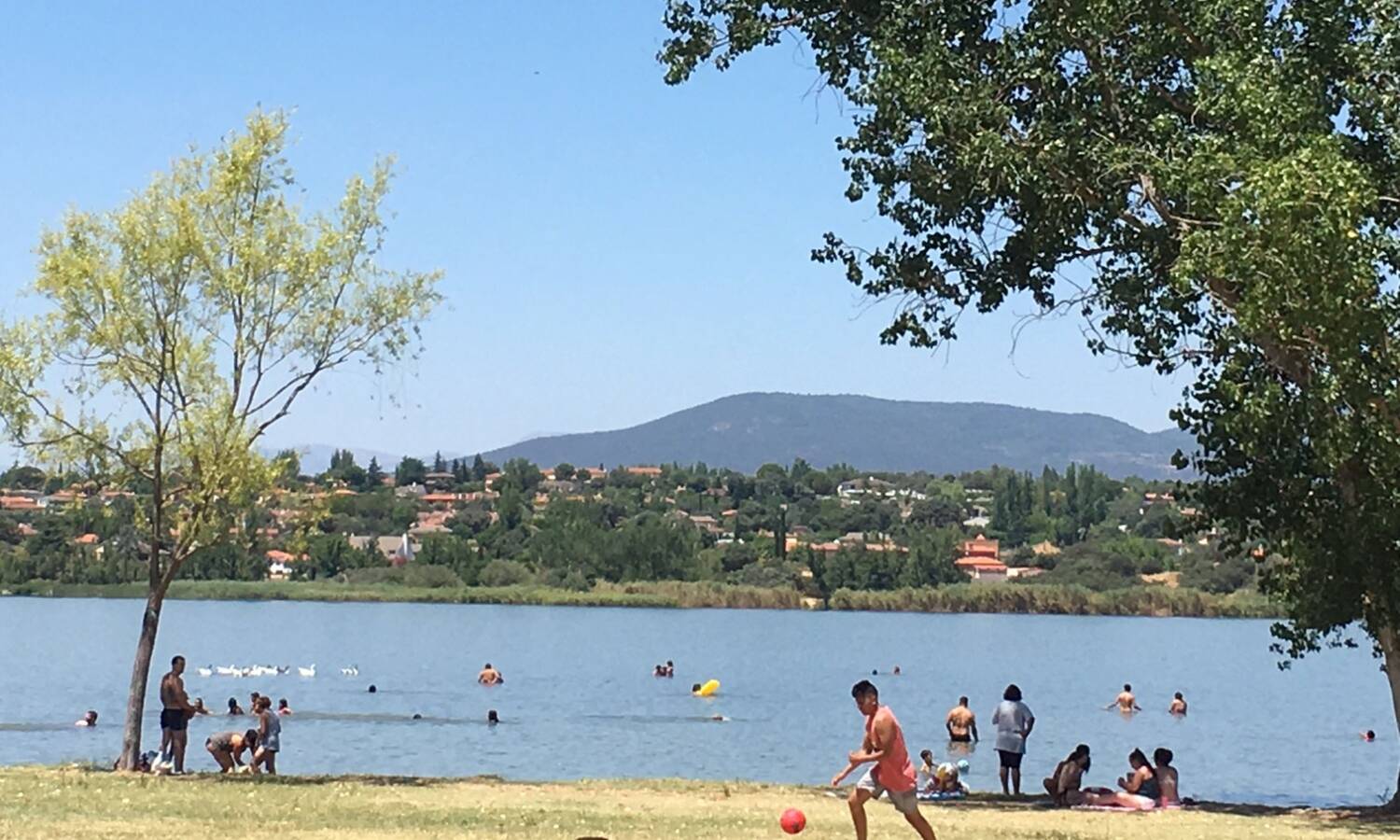 Foto: La playa de interior donde quitarte el calor en Castilla-La Mancha. (Ayuntamiento de Cazalegas)