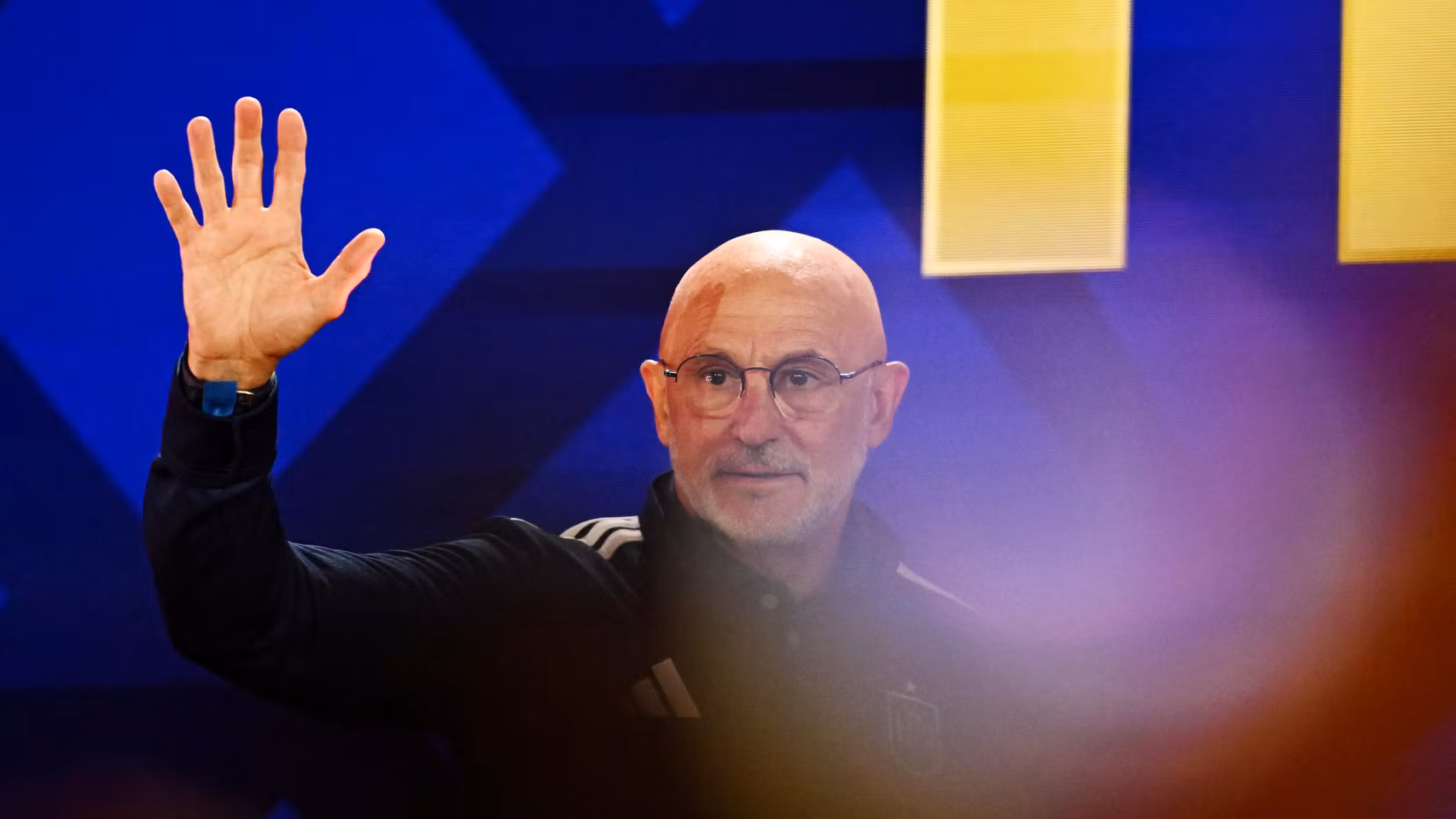 Luis de la Fuente, en el evento organizado por FIFA previo a la final del Mundial.