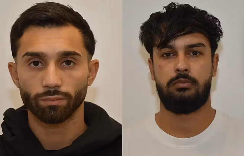 A composite image of George Stana and Nandito Badea released by the Metropolitan Police