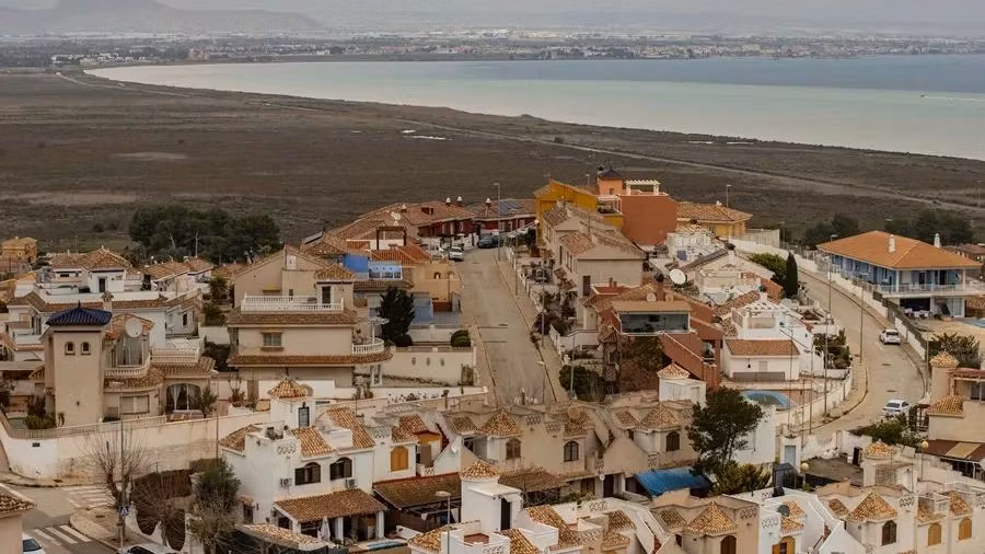 Perspectiva aérea de la rambla del Albujón.