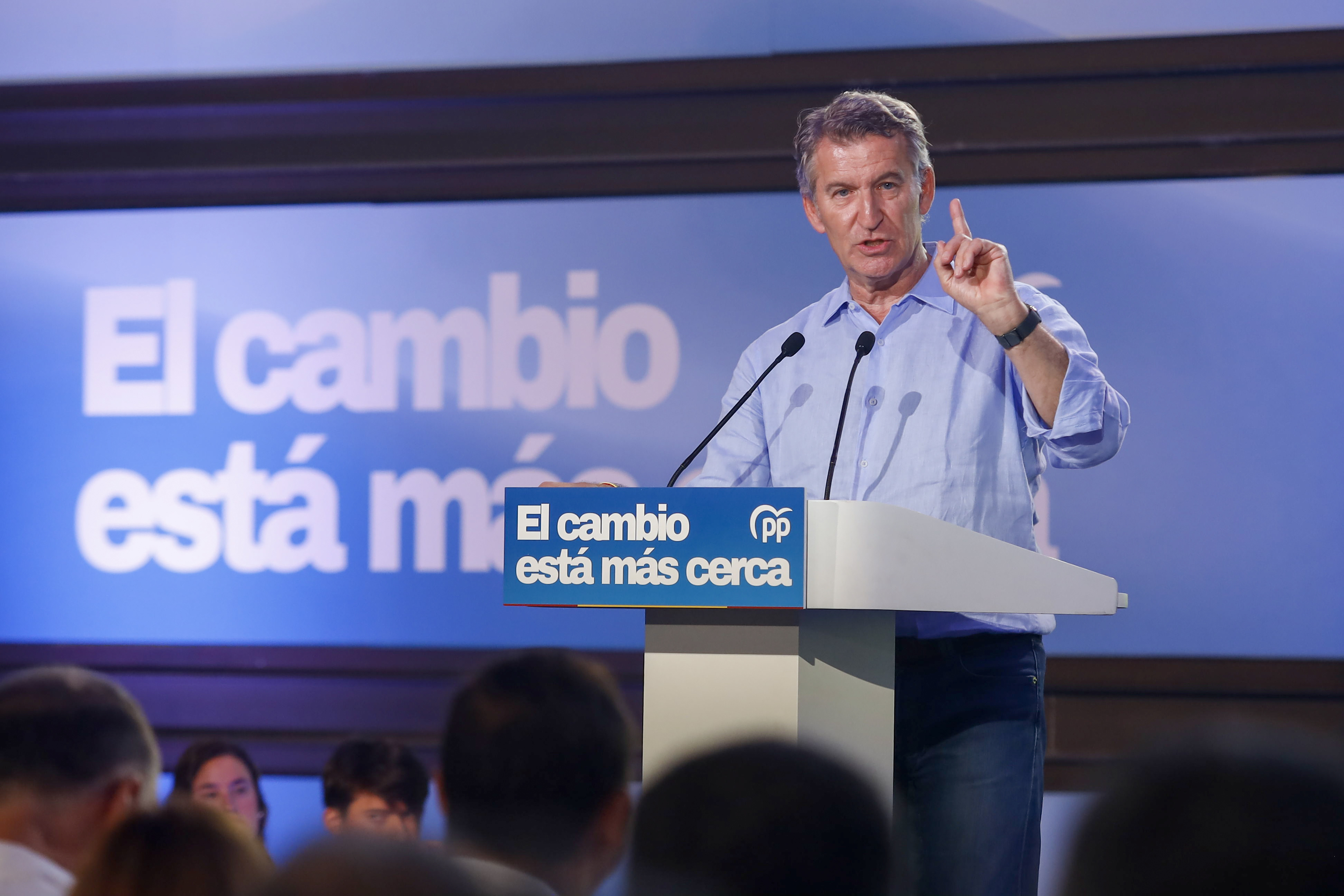 El presidente del PP, Alberto Núñez Feijóo.