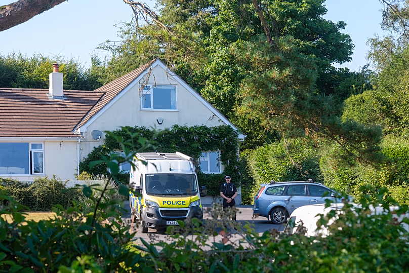Police outside the house of former lawmaker Ann Widdecombe in Haytor, 10 July, 2026