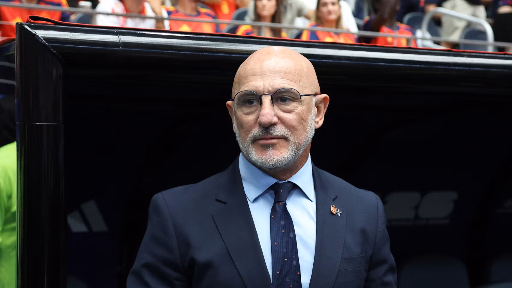 Luis de la Fuente, en el partido ante Portugal.
