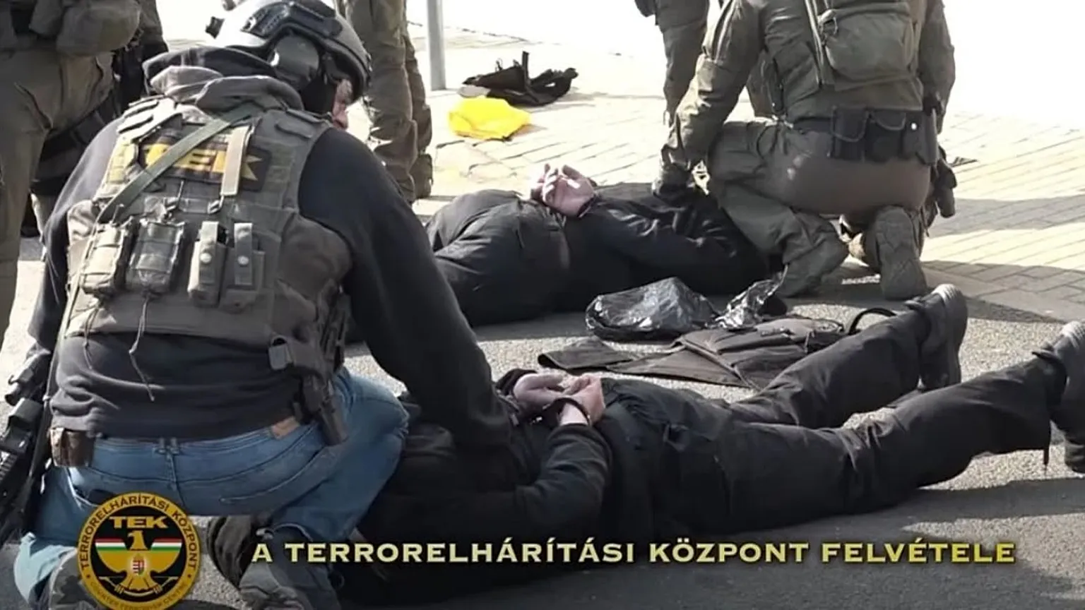 The notorious cash convoy arrest near Budapest in March 2026.