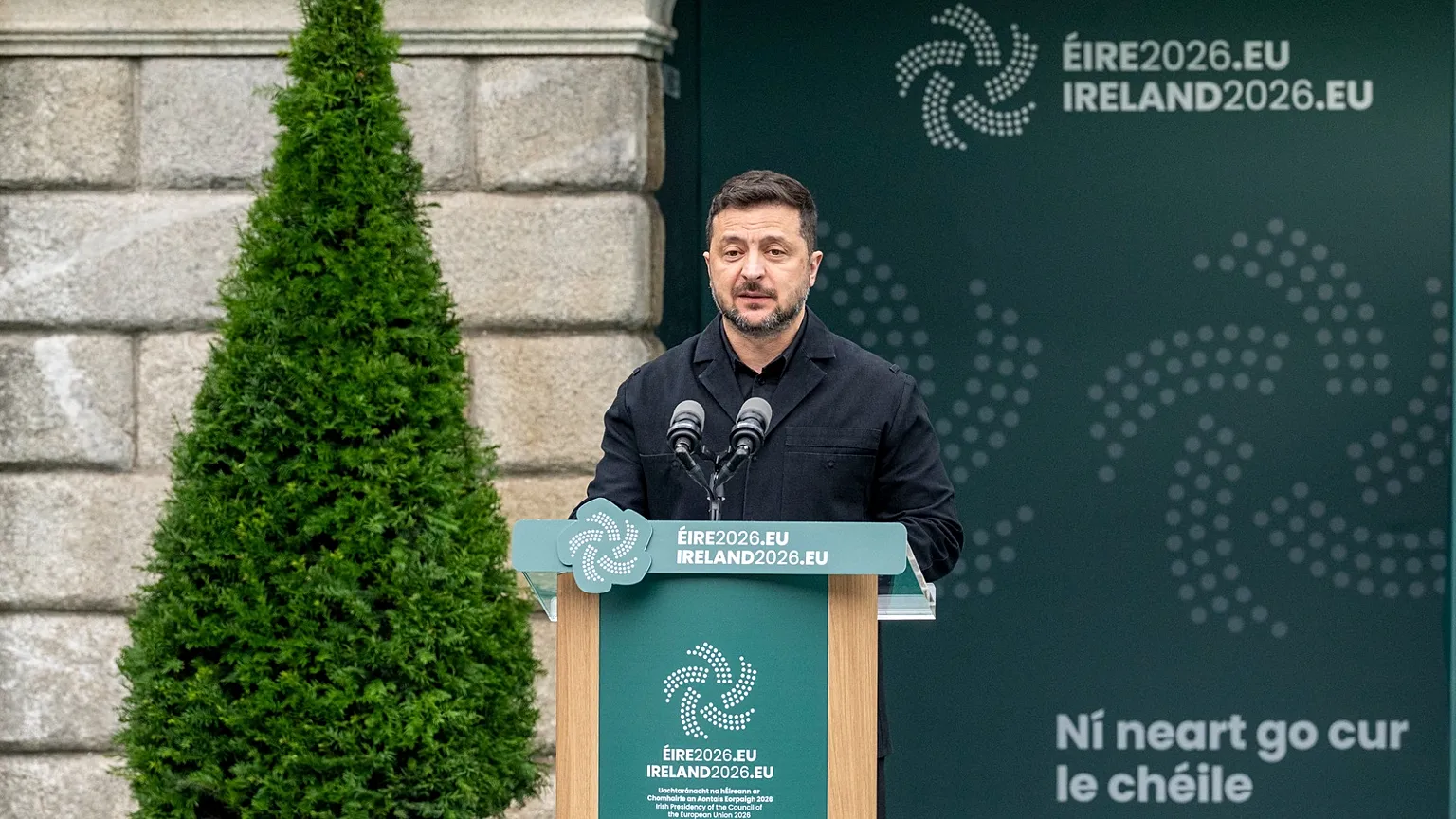 Volodymyr Zelenskyy in Ukraine.