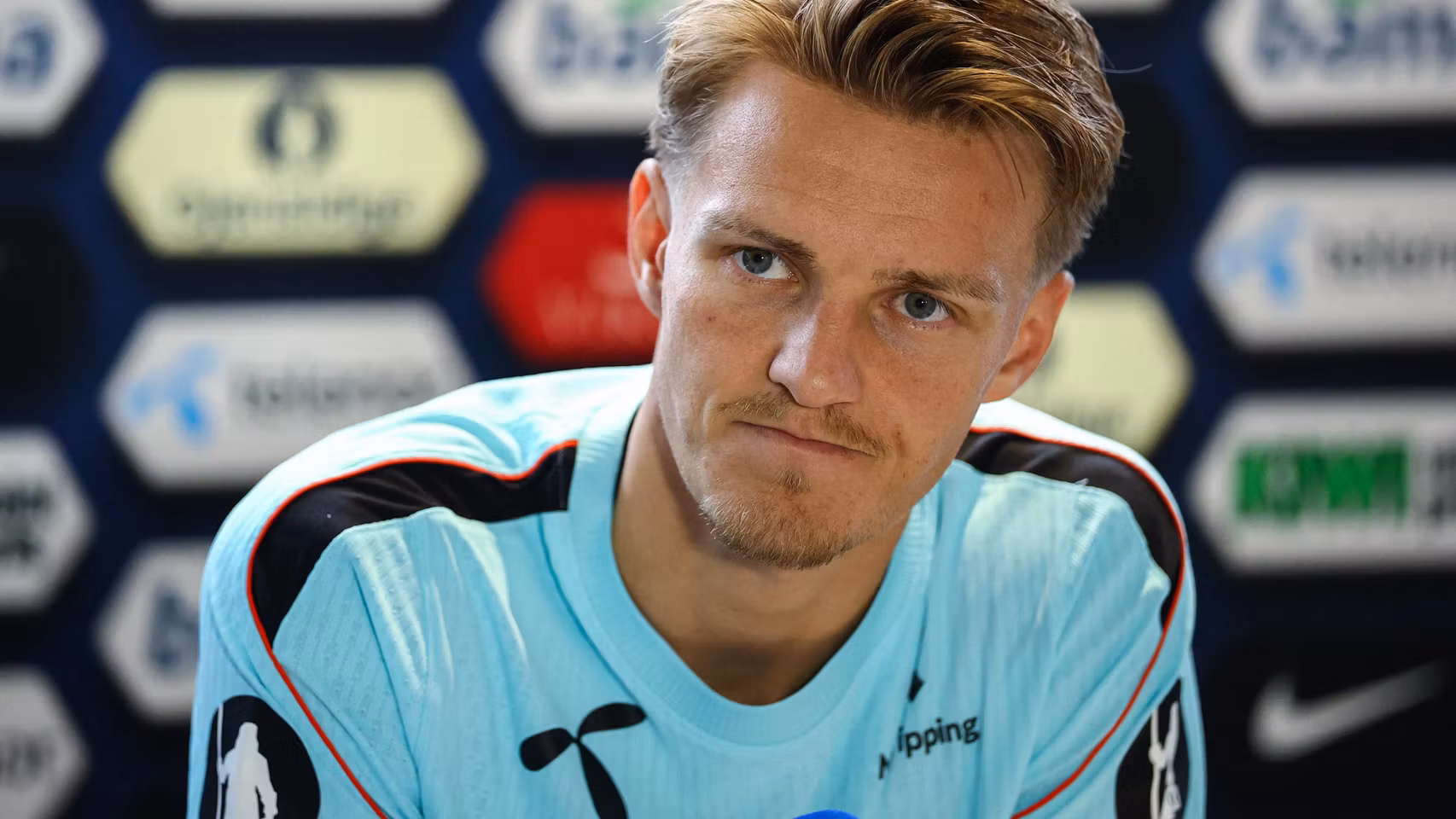Martin Odegaard, en rueda de prensa.