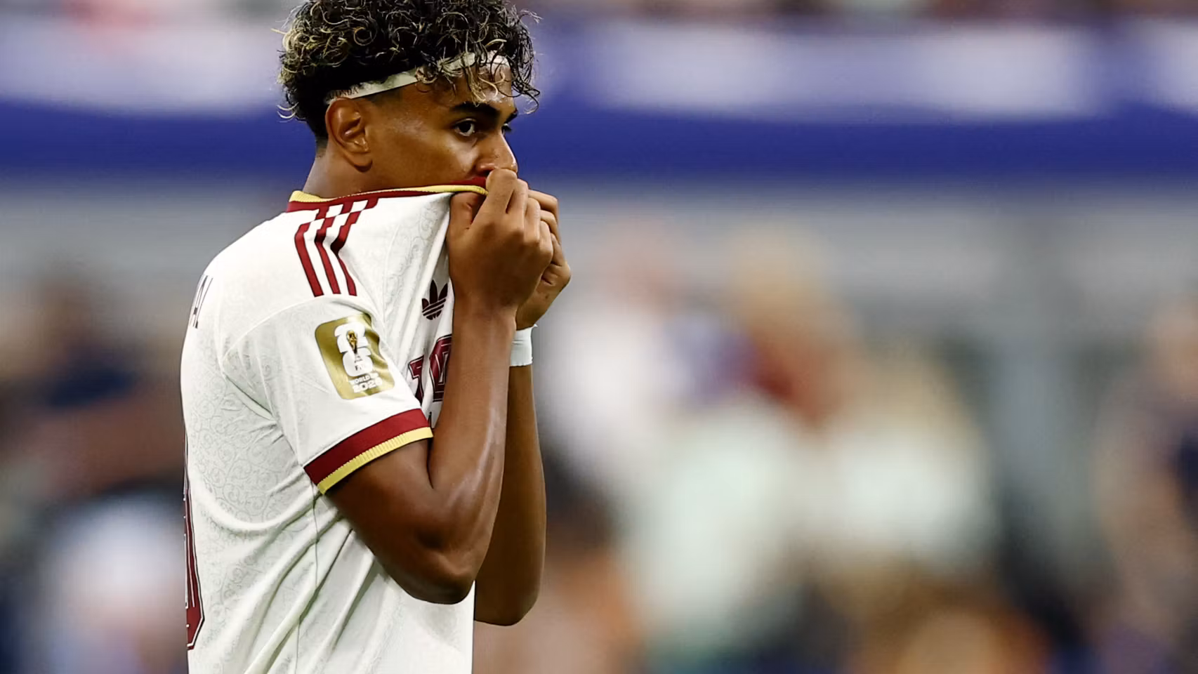 Lamine Yamal, en el partido de semifinales ante Francia.