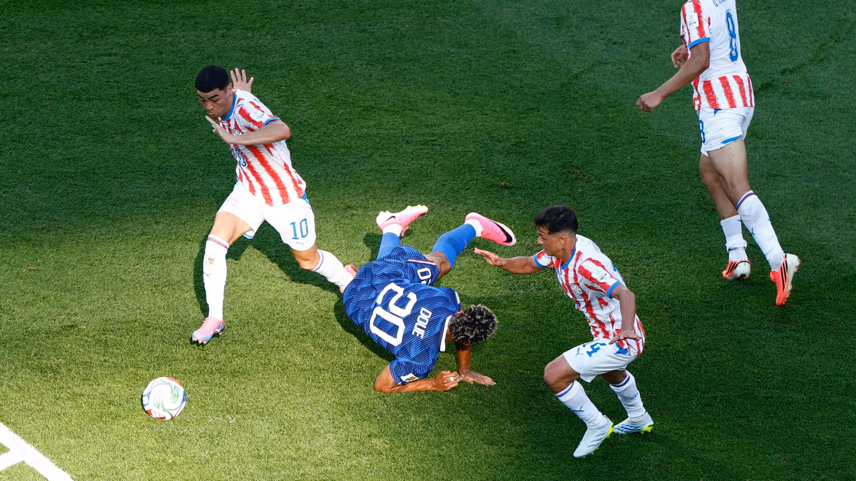El penalti sobre Doué en el Francia - Paraguay.
