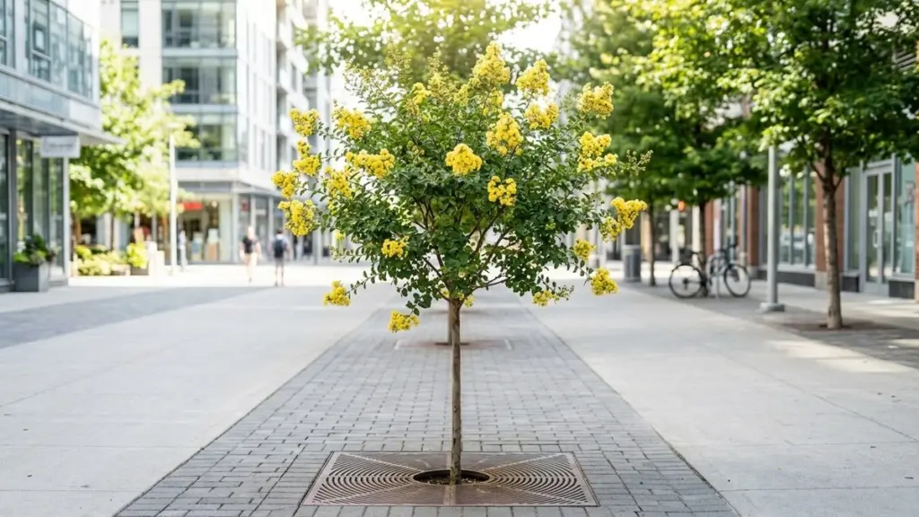 ¿Aceras agrietadas?: El Resedá amarillo (Galphimia brasiliensis) no daña el suelo