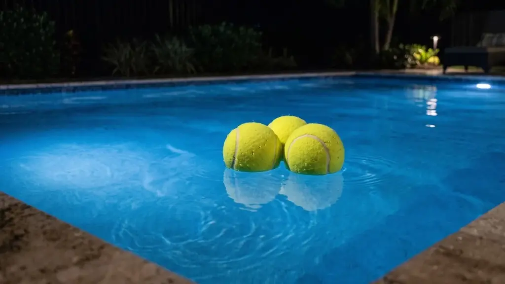 Adiós a la grasa en tu piscina: el truco de las 3 pelotas de tenis