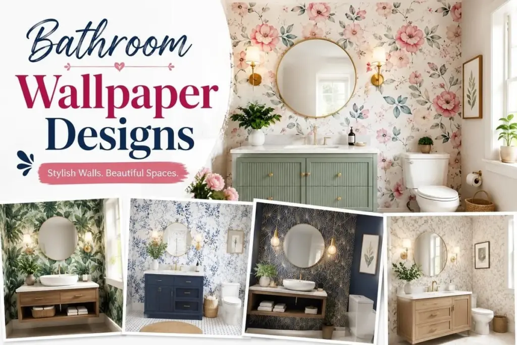 Adiós a los azulejos viejos: el truco del papel pintado para renovar tu cuarto de baño en horas sin obras