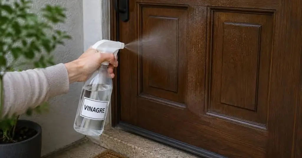 Adiós a los insectos en tu hogar: rocía vinagre blanco en la puerta