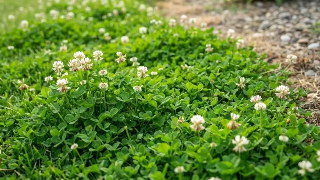 Adiós al riego: Trébol blanco enano y Tomillo del monte para un jardín siempre verde