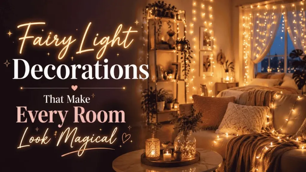 Adiós luz fría: decora con luces de hadas para transformar tu salón