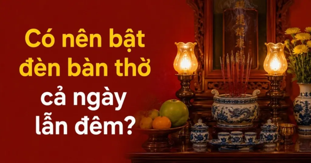 Altar de los antepasados: el error que muchos cometen con la luz en la Cultura de Vietnam