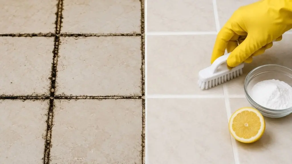 Azulejos impecables: el truco del cepillo para líneas de lechada blancas