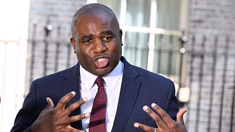 Britain's Deputy Prime Minister David Lammy speaks to the media in London, 22 June, 2026 