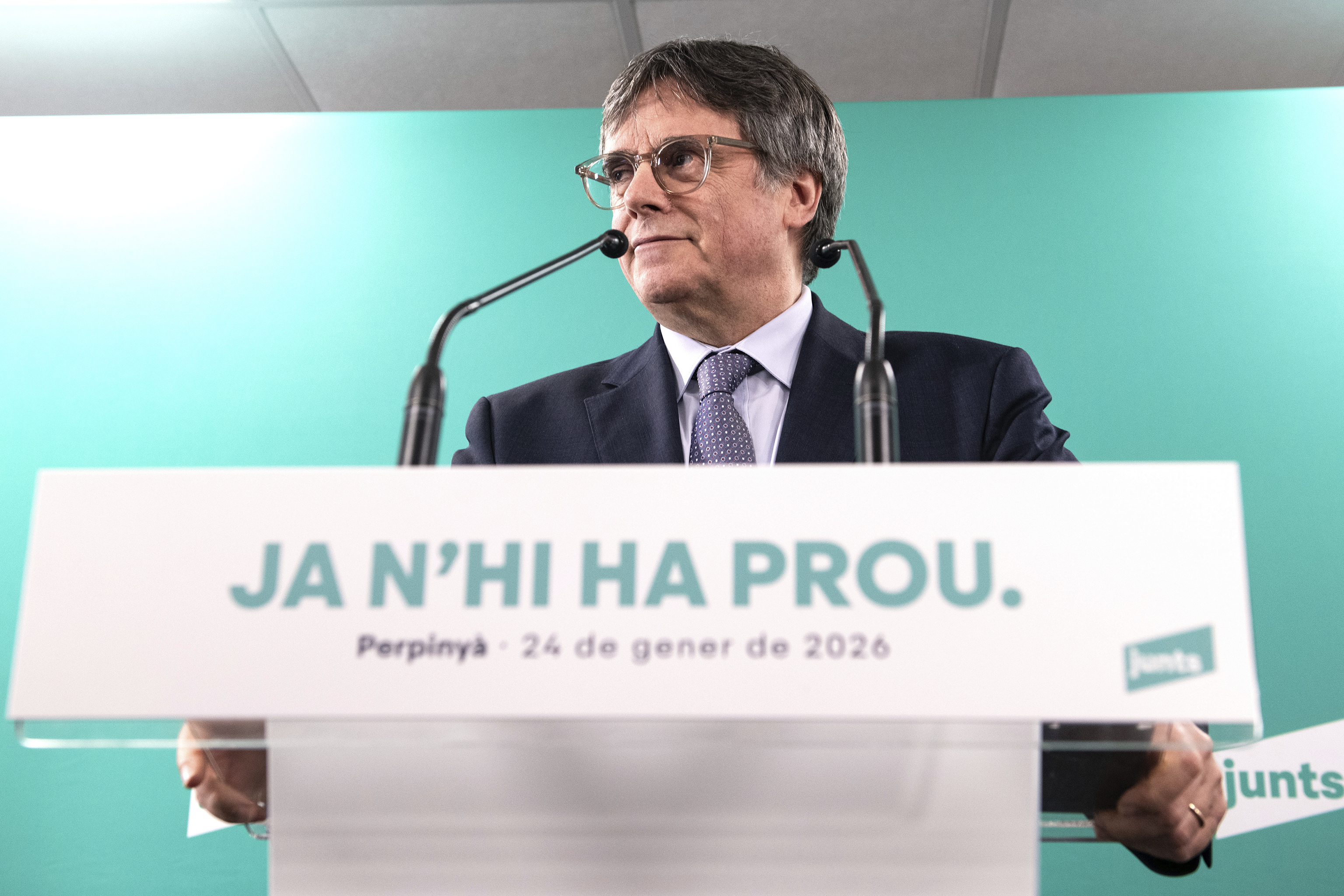El presidente de Junts per Catalunya, Carles Puigdemont.