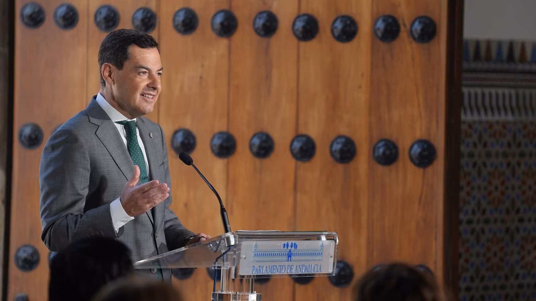 Juanma Moreno en el homenaje a Blas Infante este pasado lunes