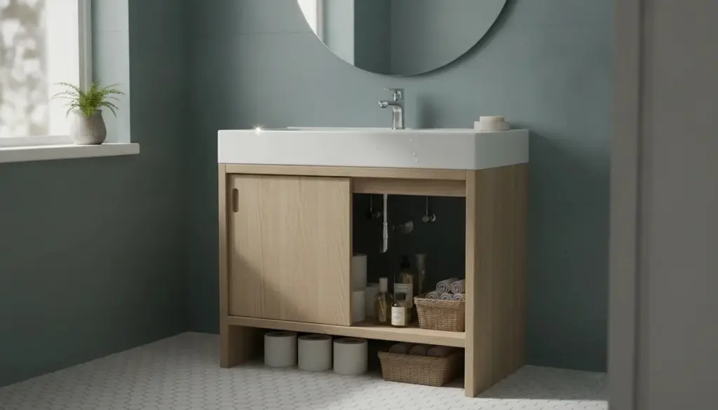 Baño pequeño ordenado: el mueble de Lidl Livarno que duplica tu espacio