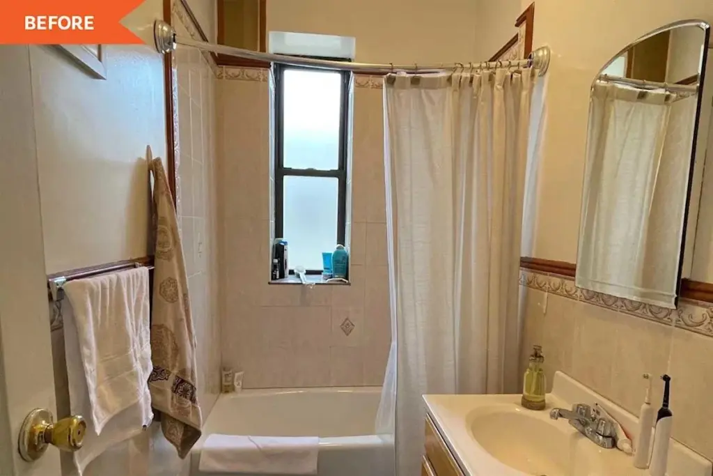 Baño renovado por 115€: el truco de Madeline Scalzi con Vine Leaf de Behr