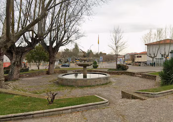 Glorieta del Árbol Gordo, lugar de la tragedia en la celebración del Mundial en Ciudad Rodrigo.