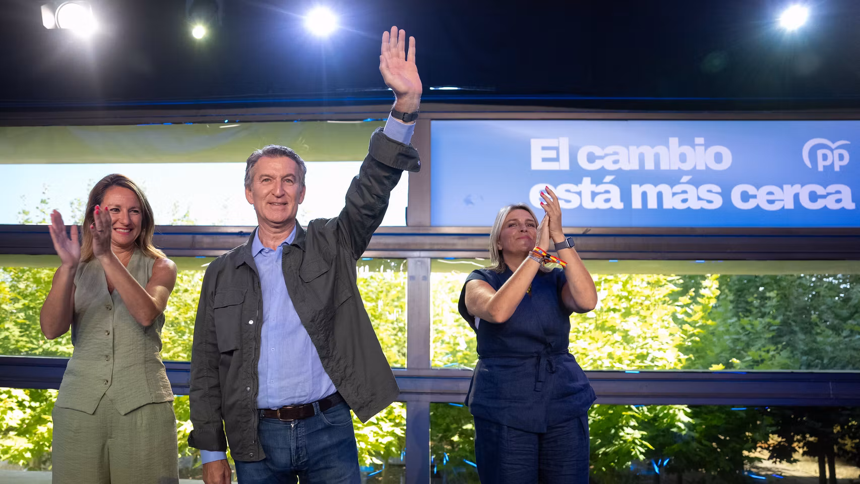 Alberto Núñez Feijóo tras su intervención este viernes en Castellón.