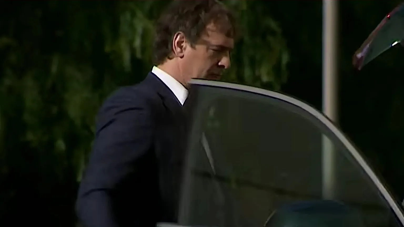 David Sánchez as he left the courtroom