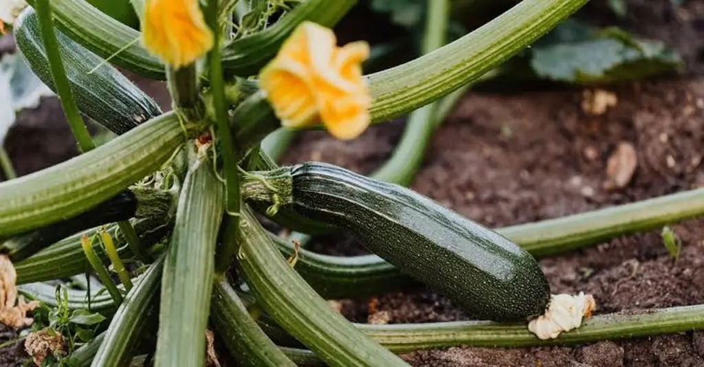 Calabacín (Cucurbita pepo) con frutos secos: Polinización manual en 30 segundos