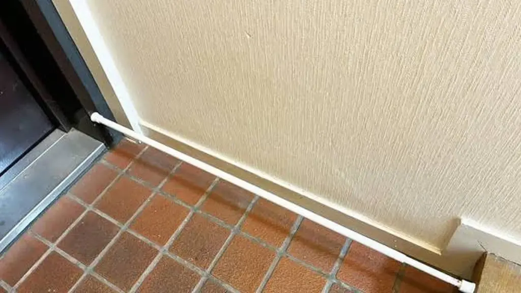 Caos de zapatos en la entrada: el truco de la barra extensible para ganar espacio